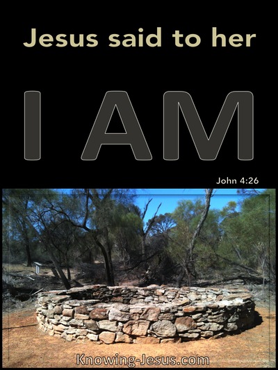 John 4:26 Jesus Said I Am (black)